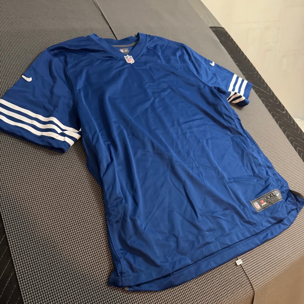 Nike NFL On Field Indianapolis Colts Jersey Mens XXL Blue Blank Football Shirt - Picture 2 of 6